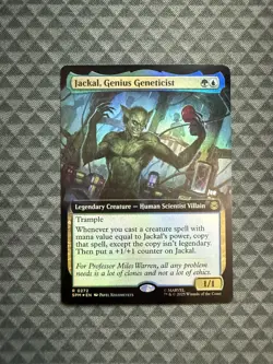 MTG Jackal, Genius Geneticist #0272 Foil Ext. Art R Marvel’s Spider-Man (SPM) - Image 1
