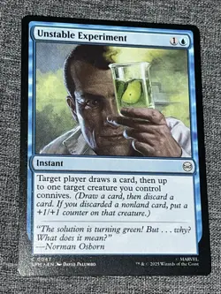 Magic The Gathering MTG Marvel EN SPM Non Foil C 0047 Unstable Experiment NM/M - Image 1