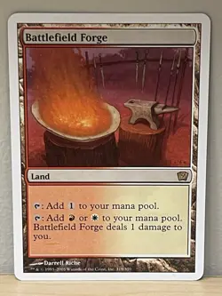 MTG - Battlefield Forge - NM 9th Edition 318/350 - Magic: The Gathering - Image 1