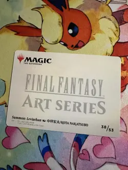 Summon: Leviathan MTG: Final Fantasy Art Series Gold Stamped Signature Card - Image 5