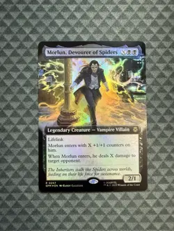 MTG Morlun, Devourer of Spiders #0257 Foil Ext. Art R Marvel’s Spider-Man (SPM) - Image 1
