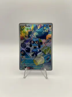 Pokemon TCG Riolu 215/198 SV01: Scarlet & Violet Base Set Holo MINT - Image 1