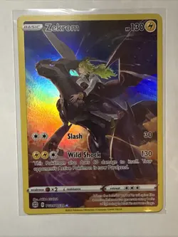 Pokemon TCG Zekrom TG05/TG30 Swsh09 Brilliant Stars Trainer Gallery Holo Rare NM - Image 1