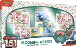 Pokemon 151 Blooming Waters Premium Collection Scarlett Violet Blastoise TCG - Image 1