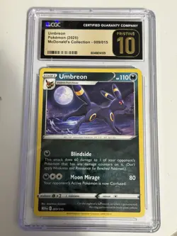 Umbreon Pokemon 2025 McDonald's Collection - 009/015 Cgc Gem Mint 10 PRISTINE - Image 1