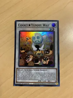 Yugioh! - Cooky☆Yummy Way JUSH-EN20 - Super Rare 1st Ed NM - Image 1