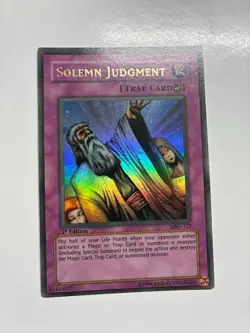 USA Seller Yugioh Solemn Judgment MRD-127 Metal Raiders 1st Edition LP/MP - Image 1