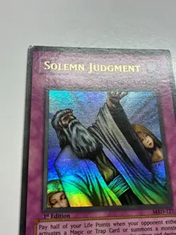 USA Seller Yugioh Solemn Judgment MRD-127 Metal Raiders 1st Edition LP/MP - Image 2