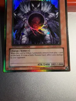 Yugioh Caius The Shadow Monarch GLD2-EN033 Gold Rare Limited Edition NM - Image 2