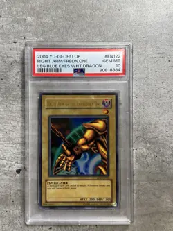 Yugioh Card Right Arm Of The Forbidden One/Exodia PSA 10 Gem, LOB-EN122 2004 (1) - Image 1