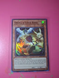 Yugioh Droll & Lock Bird RA02-EN006 Super Rare 1st Edition NM V2 - Image 2