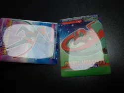 Pokemon Bandai Promo Waterproof Bathroom Menko Card Shining Deoxys x2 SET #5651 - Image 5