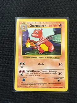 Pokemon TCG Charmeleon Base Set, Shadowless Uncommon Card 24/102 - Image 1