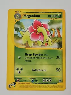 Meganium 53/165 Expedition Pokemon Card Regular Rare Lightly / Moderately Played - Image 1