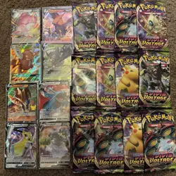 Pokemon card Vivid Voltage Factory Sealed Lot With V GX Ultra Rare Cards - Image 1
