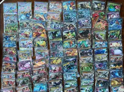 Pokemon Card Lot 100 OFFICIAL TCG Cards Ultra Rare EX - Image 1