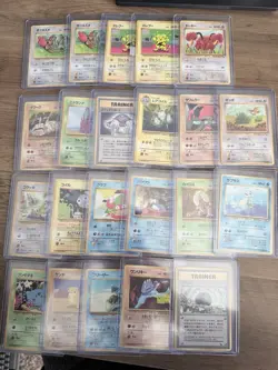 1998 Pokemon Japanese Vending Series 1 And 2 Cards Lot of 22 - Image 1