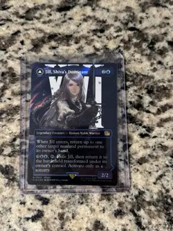 MTG English Jill, Shiva's Dominant (Borderless) (Surge Foil) NM Foil - Image 1
