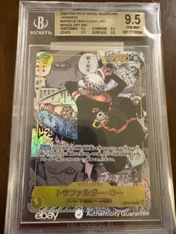 BGS 9.5 TRAFALGAR LAW SEC OP10-119 Parallel MANGA ART PARALLEL ONE PIECE Card - Image 1