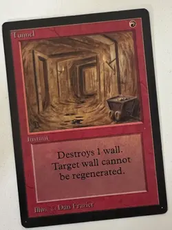 Magic the Gathering MTG Beta Tunnel LP- (Beta Bob) - Image 1