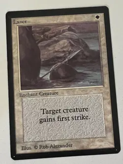 Magic the Gathering MTG Beta Lance LP (Beta Bob) - Image 1