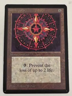 Magic the Gathering MTG Beta Conservator LP (Beta Bob) - Image 1