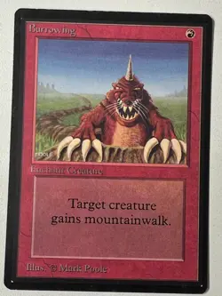 Magic the Gathering MTG Beta Burrowing LP (Beta Bob) - Image 1