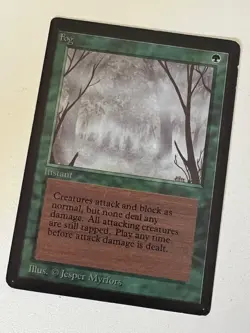 Magic the Gathering MTG Beta Fog LP (Beta Bob) - Image 1