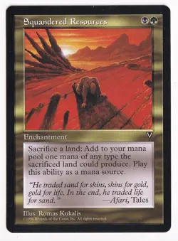 1x MTG Squandered Resources - Visions (VIS) - Magic the Gathering - Image 1