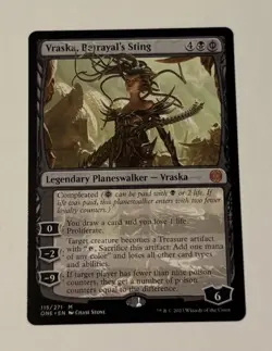 MTG Vraska, Betrayal's Sting - Phyrexia: All Will Be One LP - Image 1