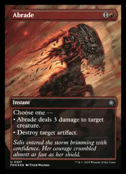 Abrade (borderless) (foil) Foundations - Image 1