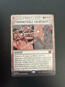Indomitable Creativity Mtg Outlaws of Thunder Junction Breaking News Rare 25 - Image 1