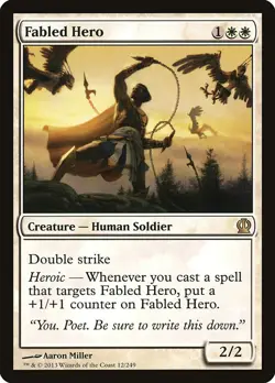 Fabled Hero 12 Rare Theros THS MTG - Image 1