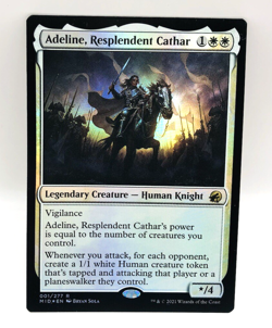 MTG Adeline Resplendent Cathar FOIL 001/277 NM+ Innistrad Midnight Hunt MID 2021 - Image 1
