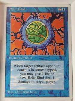 Relic Bind - 4th Edition Core Set - Magic the Gathering MTG Nice! - Image 1