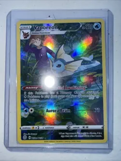 VAPOREON TG02/TG30 Brilliant Stars FULL ART Trainer Gallery Pokemon card MINT - Image 1