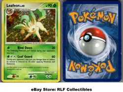 2008 Pokemon, D&P Majestic Dawn, #7/100 Leafeon Lv. 42, Holo Rare - Image 1