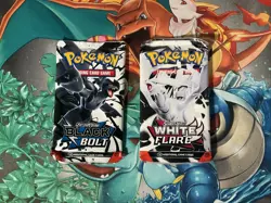 2x Pokemon TCG: Scarlet & Violet Black Bolt White Flare Booster Packs - Image 1