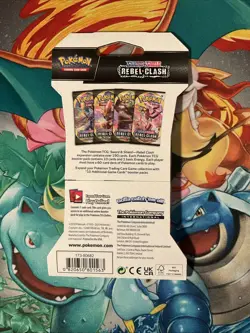 Pokemon TCG Sword & Shield Rebel Clash Sleeved Booster Pack NEW Factory Sealed - Image 2