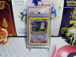 2000 POKEMON NEO GENESIS 1ST ED #14 SLOWKING-HOLO PSA 8 [SWIRL] [LABEL ERROR] - Image 1