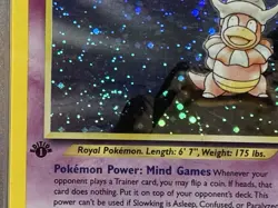 2000 POKEMON NEO GENESIS 1ST ED #14 SLOWKING-HOLO PSA 8 [SWIRL] [LABEL ERROR] - Image 2