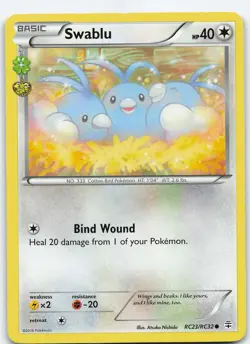 Swablu RC23/RC32 Generations: Radiant Collection Common Normal MP Pokemon TCG - Image 1