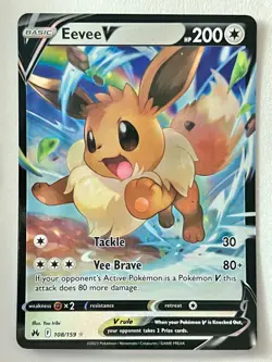 Eevee V 108/159 Ultra Rare Crown Zenith - Pokemon TCG - Pack Fresh Near Mint NM - Image 5
