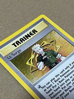 Pokemon TCG WOTC Gym Heroes Trainer Lt. Surge Holo Rare NM/Mint - Image 4