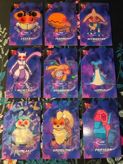 Mewtwo Dragonite Cracked Holo Team Rocket Card Database Peru Pokemon Full Set - Image 1