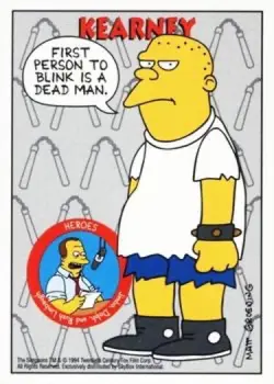 Kearney S32 | The Simpsons 1993 Skybox Series 2 | Trading Card - Image 1