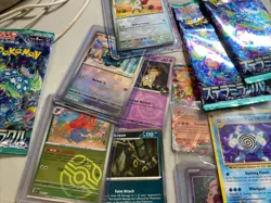 Pokemon Card Lot Vintage Holos Full Arts SR SAR Promos 50 cards Plus Packs - Image 3