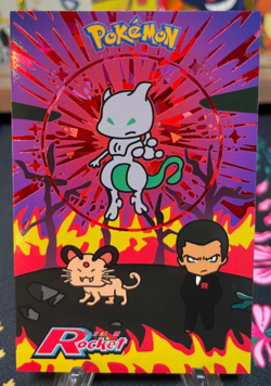 Bubble Mewtwo Giovanni Persian Red Holo Team Rocket Card Database Peru Pokemon - Image 1