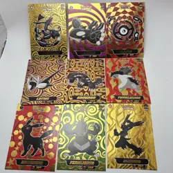 Alpha & Omega Shadow Gold Foil 9 Card Set A - Peru Umbreon Rayquaza Latios - Image 1