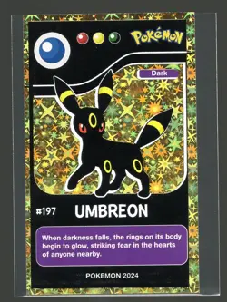 2024 POKEMON POKEDEX BLACK Card #197 Umbreon Peru Edition NM - Image 1